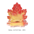 25PCS Autumn Decorative Maple Leaf Disposable Tableware Paper Tray Paper Cup Table Cloth Cake Decorative. 