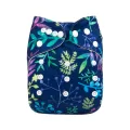 Flower ! ALVA Baby Cloth Diaper 【without insert】Printed Reusable Washable Pocket Nappy One Size Adjustable Fit 3-15kg Newborn To 3 Years Old Babies. 