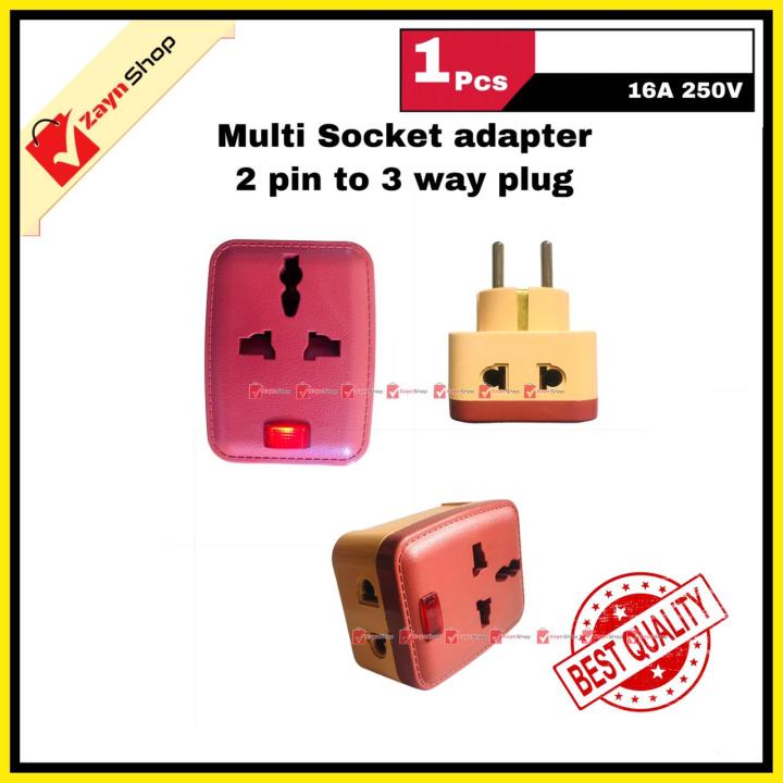 Multi%20Socket%20Plug%20Adapter%20250V%2016A%202%20Pin%20Power%20Plug%20To%203%20Way%203%20Point%20Socket%20Converter%20With%20LED%20Indicator%201pcs%20-%20Image%202