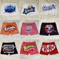 Women's Booty Shorts High Waist Short Sweatpants Summer Women Clothes Candy Snack Kitkat Home Boxer Shorts. 