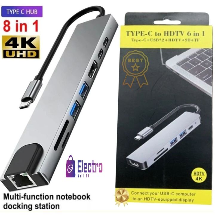 UniConnect 8-in-1 Pro Multiport USB-C Expansion Hub