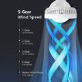 JISULIFE FA13P Oscillating Extendable Desk Fan 8000mAh (New Upgraded). 