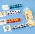 Kids Wooden English Word Spelling Game with Bell & Flash Cards | Kids Educational Learning Toy | Early Learning Educational Toy | Cognitive Learning Toy for Kids – Learning Toy for Preschool & Toddlers.