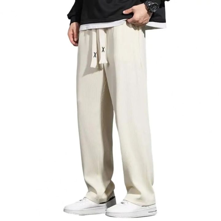 Casual%20Sports%20Long%20Pants%20Male%20Garment%20Men%20Casual%20Pants%20Solid%20Color%20Drawstring%20Elastic%20Waist%20Loose%20Fit%20Long%20Trousers%20Streetwear%20S%20-%20Image%203