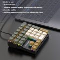 33-key Mechanical Numeric Keyboard Green Axis Red Axis Left-hand One-handed Financial Accounting External Small Keyboard. 