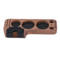 Coffee Tamper Station Base Multifunction Compact Tamping Station Universal Stable Strong Smooth Surface Wooden for 51mm Coffee Machine. 