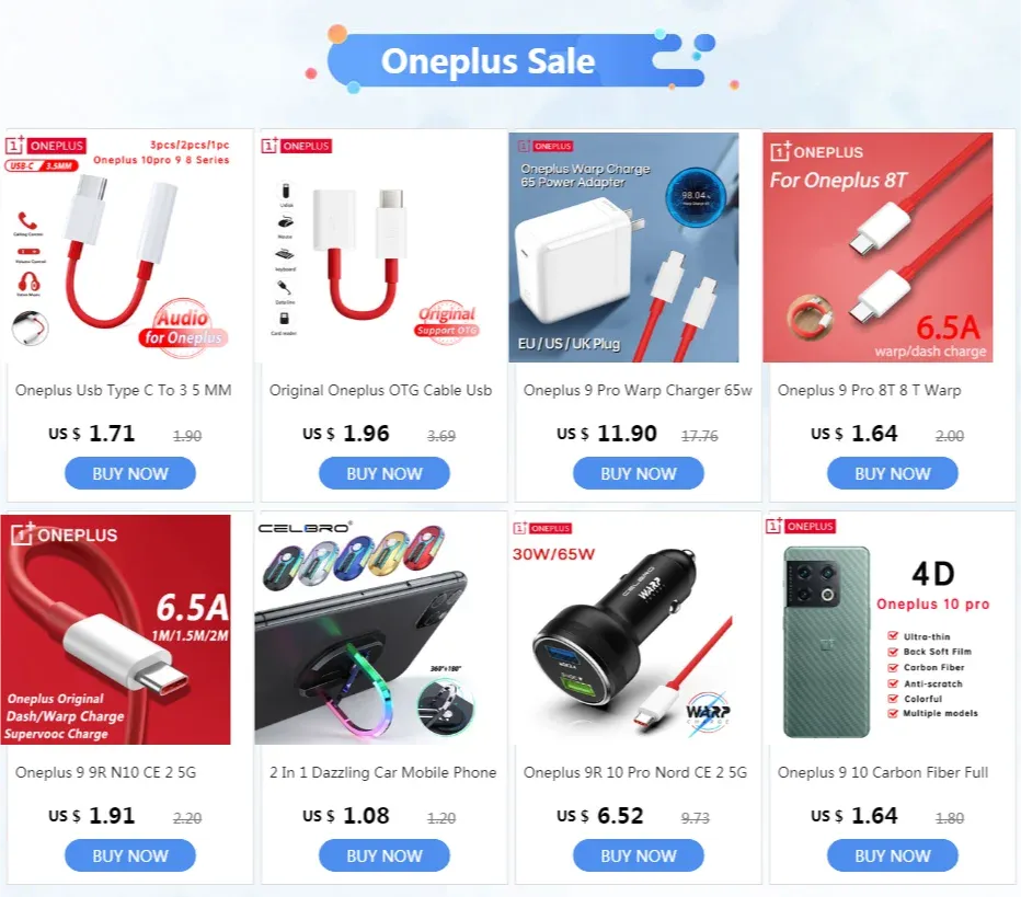 For Oneplus Dual Usb Car Charger 80w Supervooc Warp Charge 65 30 W