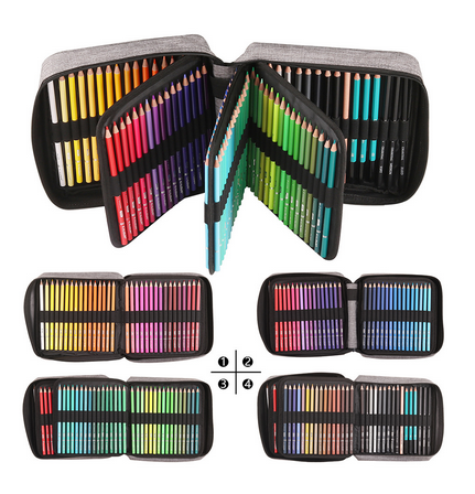 KALOUR%20132%20Colored%20Pencils%20Set,with%20Adult%20Coloring%20Book%20and%20Sketch%20Book,Artists%20Colorless%20Blender,Zipper%20Travel%20Case,Soft%20Core,Ideal%20for%20Drawing%20Sketching%20Shading,Art%20Supplies%20for%20Beginners%20Kids%20-%20Image%204