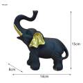 Resin Elephant Figurine Sculpture Fengshui Ornament for Housewarming Gift.
