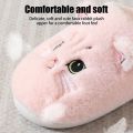 Autumn Winter Women Plush Slippers Indoor Fleece Warm Slippers Cute Cartoon Cat Soft Flat House Slipper Couple Home Cotton Shoes. 