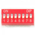 8Pin DIP Switch 2.54mm Pitch 2 Row 8P Slide DIP Switch. 