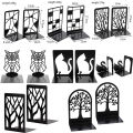 Metal Non-Slip Bookend Bracket Book Support Stand Animal Shaped Office Book Stop jingu. 