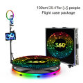 360 Photo Booth Machine 60-100cm Automatic Rotating Selfie 360 Camera Photobooth with App control for Wedding Party Events. 