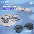 OQ BOGA 6 Styles Proof Radiation Anti UV Photochromic Metal Sunglasses Men Women Outdoor Decorate Anti Blue Light Oval Full Rim Computer Eyeglasses. 