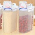 LALA Portable Plastic Kitchen Container Grain Storage Case Bean Rice Storage Box.
