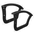 2 Pcs Chairs Arm Rest Computer Holder Wheel Plastic Chairs Armrest Rings Rack Plastic Office Gaming Arm Rest Replacement Parts. 