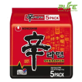 Nongshim Shin Ramyun Noodle Soup Mee Soup - 5 In 1 Pack - Ramen Noodles. 