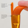 10 Pcs Artists Paint Brush Set Acrylic Watercolor Round Pointed Nylon Tip Multifunction Hook Line Short Pointed Pen. 