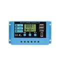 30A 20A 10A Solar Charge Controller for 12V/24V Adjustable LCD Display Solar Panel Battery Regulator Solar Panel Charge Controller with USB Port.