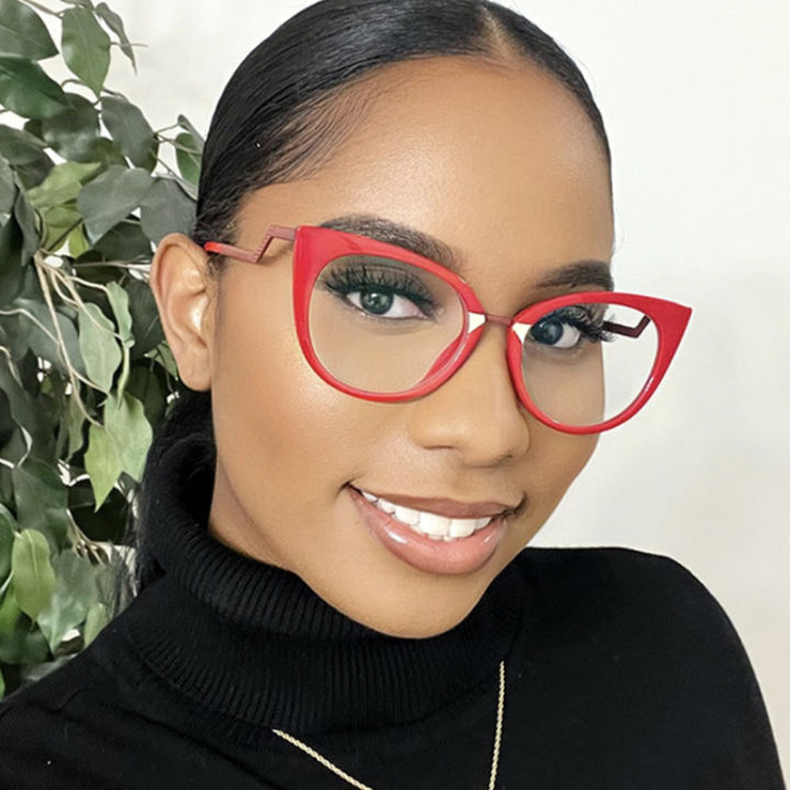 Professional%20TR90%20Blue%20Light%20Blocking%20Reading%20Glasses%20European%20American%20Fashion%20Cat%20Eyeglasses%20Frame%20ins%20Flat%20Mirror%202023%20New%20-%20Image%204