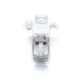 No Crimp Ethernet Cable Tool-less Crystal Head Plug CAT6 RJ45 Connector. 