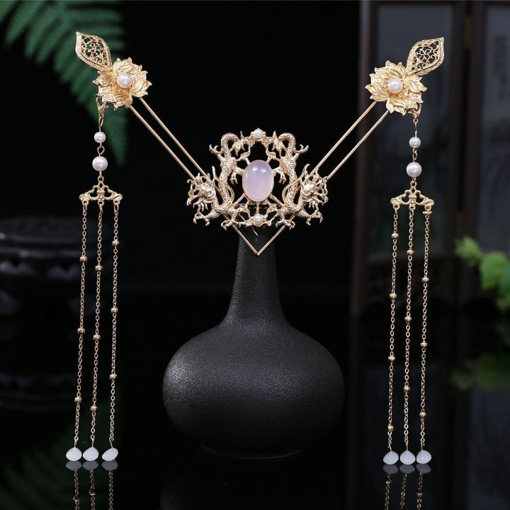 Hanfu%20headdress%20full%20set%20of%20ancient%20style%20hairpin%20Chinese%20style%20classical%20simple%20hair%20accessories%20ancient%20costume%20step-shaking%20-%20Image%204