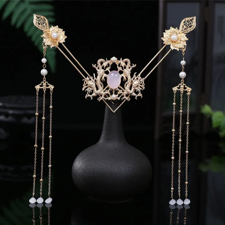 Hanfu%20headdress%20full%20set%20of%20ancient%20style%20hairpin%20Chinese%20style%20classical%20simple%20hair%20accessories%20ancient%20costume%20step-shaking%20-%20Image%204