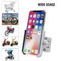 Aluminum alloy motorcycle bike Phone Holder 360° adjustable Moto bicycle handlebar mobile phone support Mount for 4.5-6.5 inch cellphone. 
