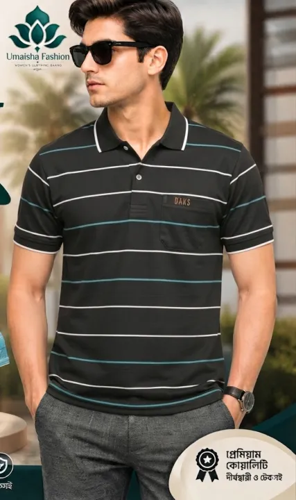 Classic%20fit%20half%20sleeve%20casual%20polo%20t-shirt%20for%20man%20-%20Polo%20T%20Shirt%20For%20Men%20-%20Image%202