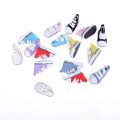 【The road to happiness Store】1 Pair Canvas Shoes For Doll Fashion Toy Shoes Sneaker Shoes For Doll Accessories 5cm.