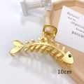 1Pc Fishbone Shark Clip Hair Claw Clip Accessories. 