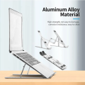 Aluminum Alloy Adjustable Portable Folding Notebook Stand Foldable Laptop Stand-Laptop stands-Nr mart.