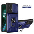 xprmy for Realme 9 Pro 5G Case Card Bag Sliding Window Camera Protection Magnetic Ring Kickstand Shockproof Phone Cover.