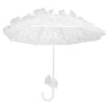 Western Style Girl Child Clear Umbrella Kids Umbrellas for Rain Lace Cotton Parasol.
