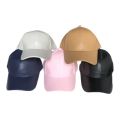 (NEW)PU Leather Baseball Cap Macaron Color Duck Tongue Shading Hip-Hop Hat Men and Women Outdoor Wild.