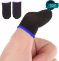 5 Pears/ (10 Pcs) PUBG Finger Sleeves - Black Colour / Cover Sweat Proof Gaming Finger Gloves Non-Scratch Finger Sleeve Sensitive Mobile Touch Screen - Black Colour. 