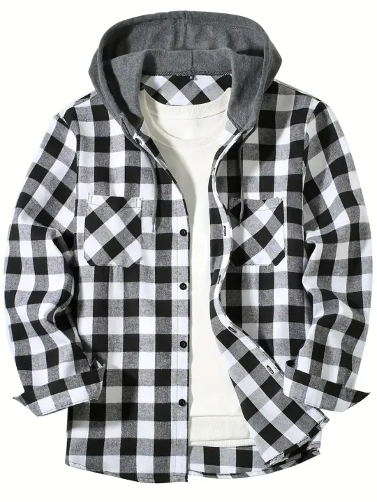 Men's%20Business%20Spring%20And%20Autumn%20Plaid%20Casual%20Button%20Down%20Hooded%20Long%20Sleeved%20Shirt%20Hoodie%20Flannel%20Jacket%20Tops%20-%20Image%205