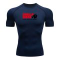 Men Compression Running T Shirt Fitness  Long Sleeve Sport tshirt Training Jogging Shirts Gym Gorilla Quick Dry rashgard. 