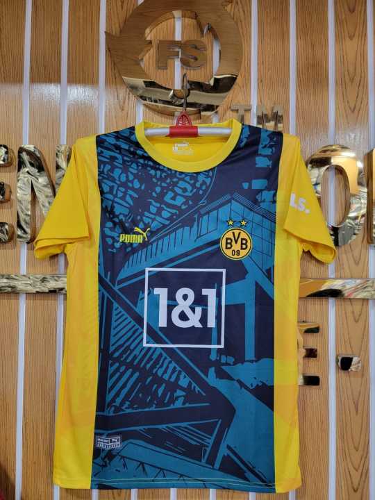 Borussia Dortmund FC Jersey - Player Edition Jersey - Ballspielverein Borussia 09 e. V. Dortmund BVB Football Club - Home/Away Kit - Special Fans Version Jersey Club Jersey 2024/25 - Thai Fabrics - Short Sleeve - New Football Jersey - UEFA Champions Leagu