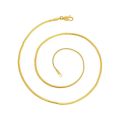 MxGxFam ( 50cm 60 cm X 1 / 2 mm ) Small Snake Necklaces For Men Women Fashion Jewelry 24 k Pure Gold Color Lead and Nickel Free. 