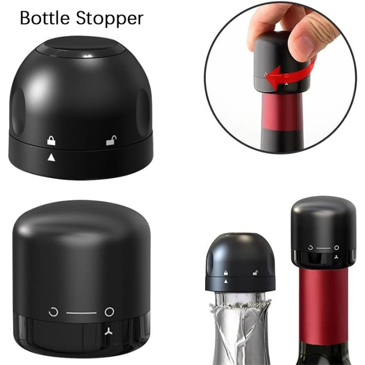 Wine Bottle Stopper Reusable Vacuum Seal Red Wine Champagne Cork Leak-proof Fullhouse