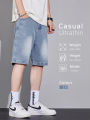New in Men's Baggy Denim Shorts Starry Sky Fabric Soft Straight Vintage Casual Fashion Wide Short Jeans Streetwear. 