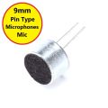 3Pcs- THT Electret Condenser Microphones 9mm Electret Condenser Mic Multipurpose Microphone Mini MIC Cartridge 2 Pin Leads. 