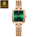 POEDAGAR 768 Luxury Square Watch for Woman Waterproof Stainless Steel Ladies Quartz Watch Dress Elegant Women Watches Fashion reloj. 