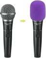 2 Ps Microphone Cover Sponge Foam Mic Cover Handheld Microphone Windscreen Shield Protection Micro Foam Filter Purple 60*40*35mm. 