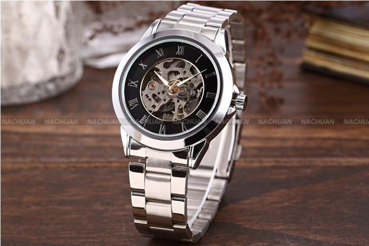 SHENHUA Shenhua Back Transparent Hollow Automatic Mechanical Watch
