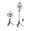 Hoco LV03 Plus Showfull Fill Light Live Broadcast TikTok Stand Holder Selfie Mobile Tripod. 