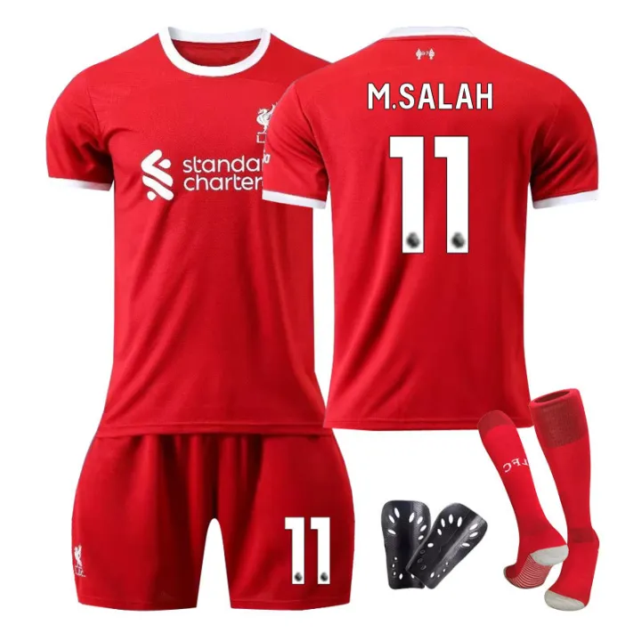 23-24%20ew%20Lierpool%20ome%20o.11%20Salah%20Jersey%20Children's%20Adult%20Student%20eam%20hes%20suit%20Football%20niform%20-%20Image%205