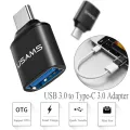 USAMS US-SJ175 USB 3.0 to Type C Adapter Alumium Alloy Plating Data Sync Charging For Samsung S8 Note 8 MacBooks USB Adapter -. 