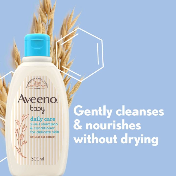 Aveeno%20Baby%20Daily%20Care%202-in-1%20Shampoo%20&%20Conditioner%20300ml,%20Made%20in%20UK%20-%20Image%202